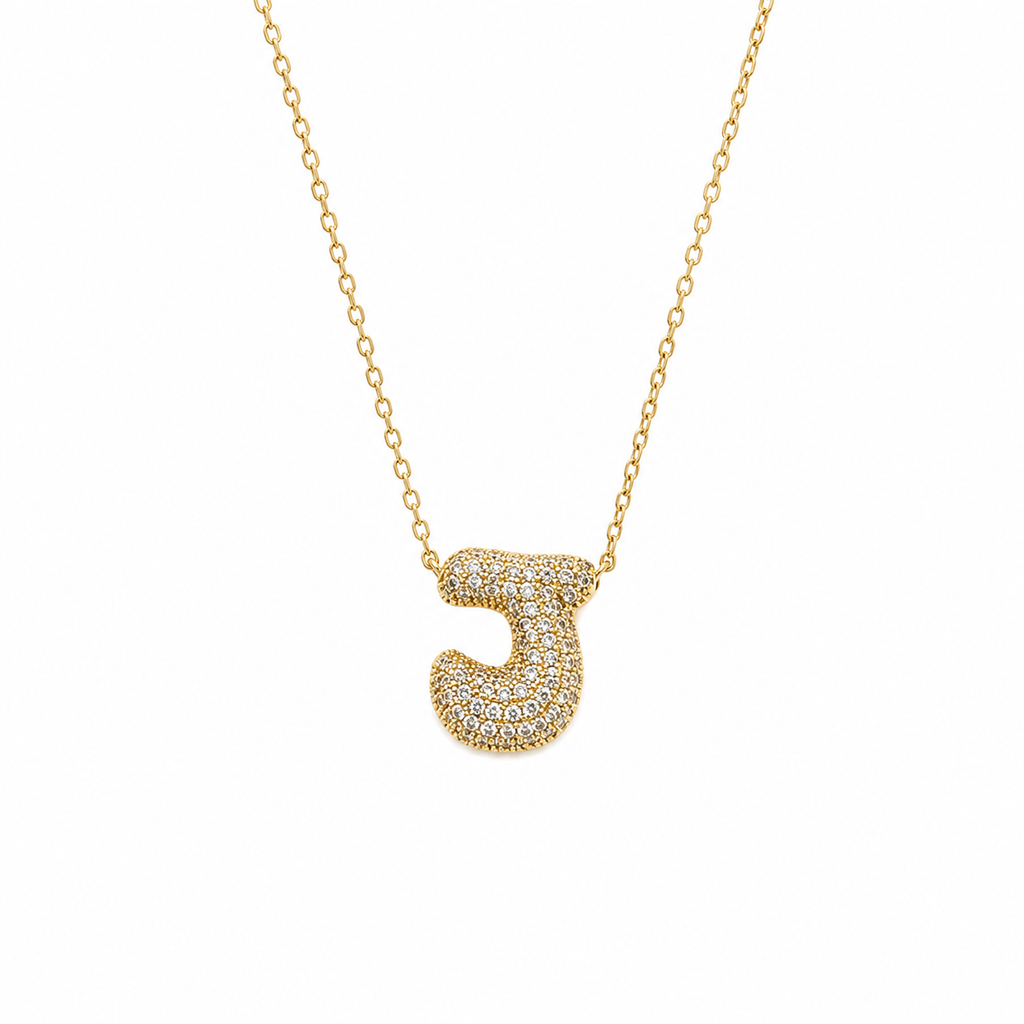 Crystal Initial Necklace | LUNAelo Curated
