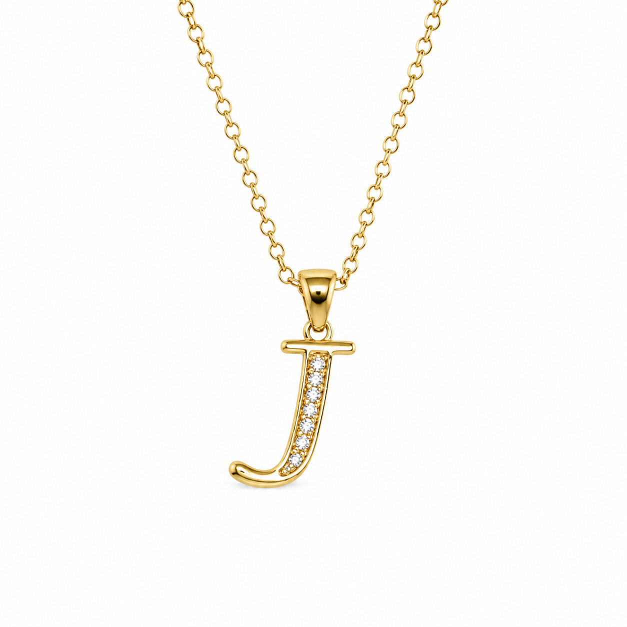 Letter J Necklace | LUNAelo Letters Collection
