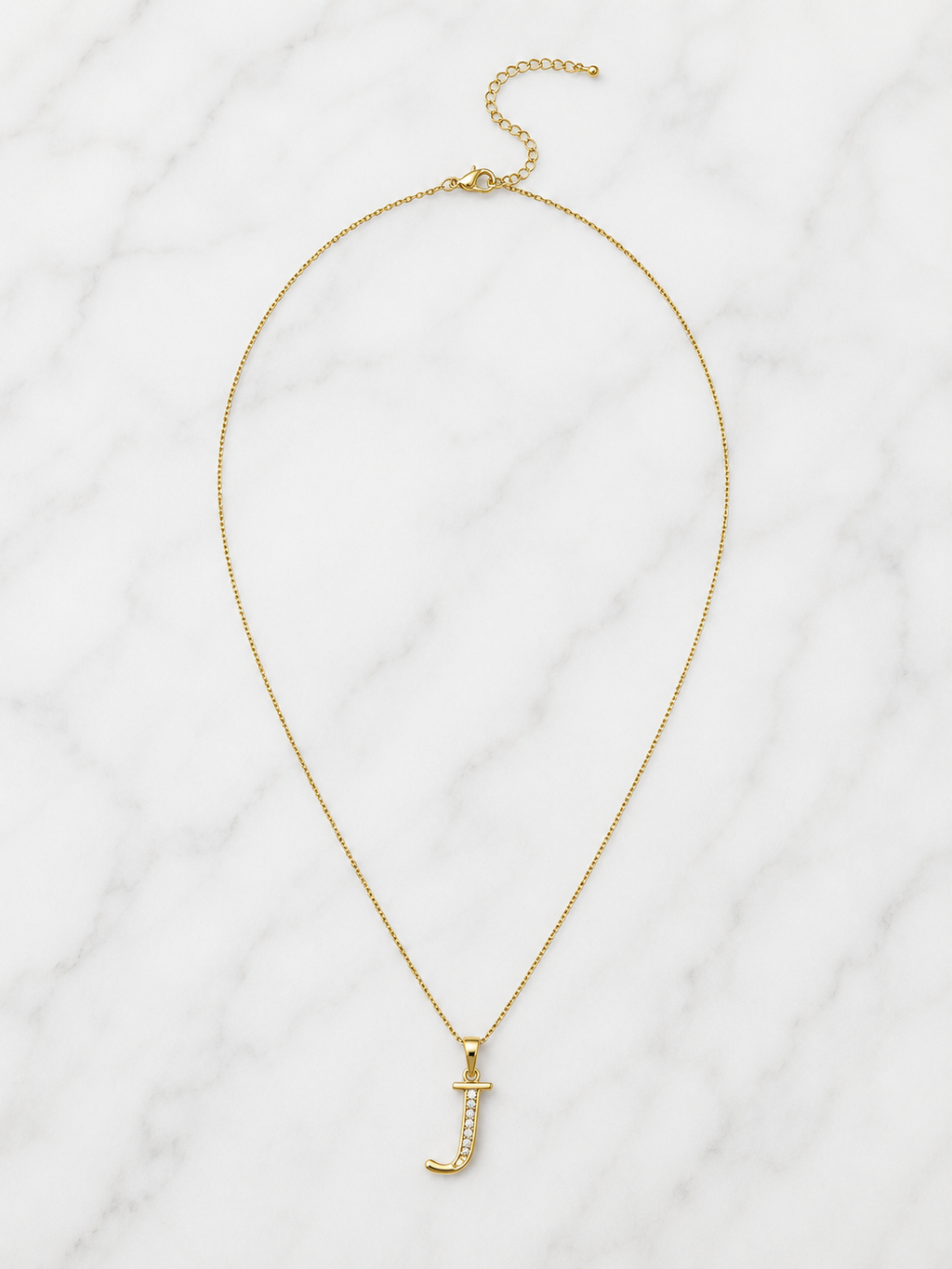 Letter J Necklace | LUNAelo Letters Collection