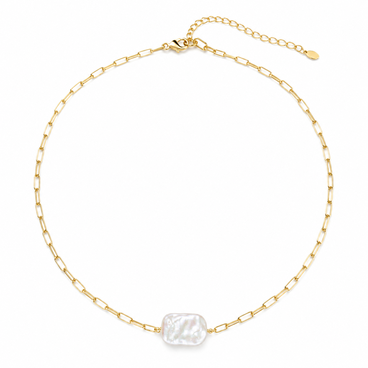 Hannah Baroque Pearl Chain Necklace | LUNAelo Curated