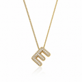 E Letter Necklace | LUNAelo Initials Collection