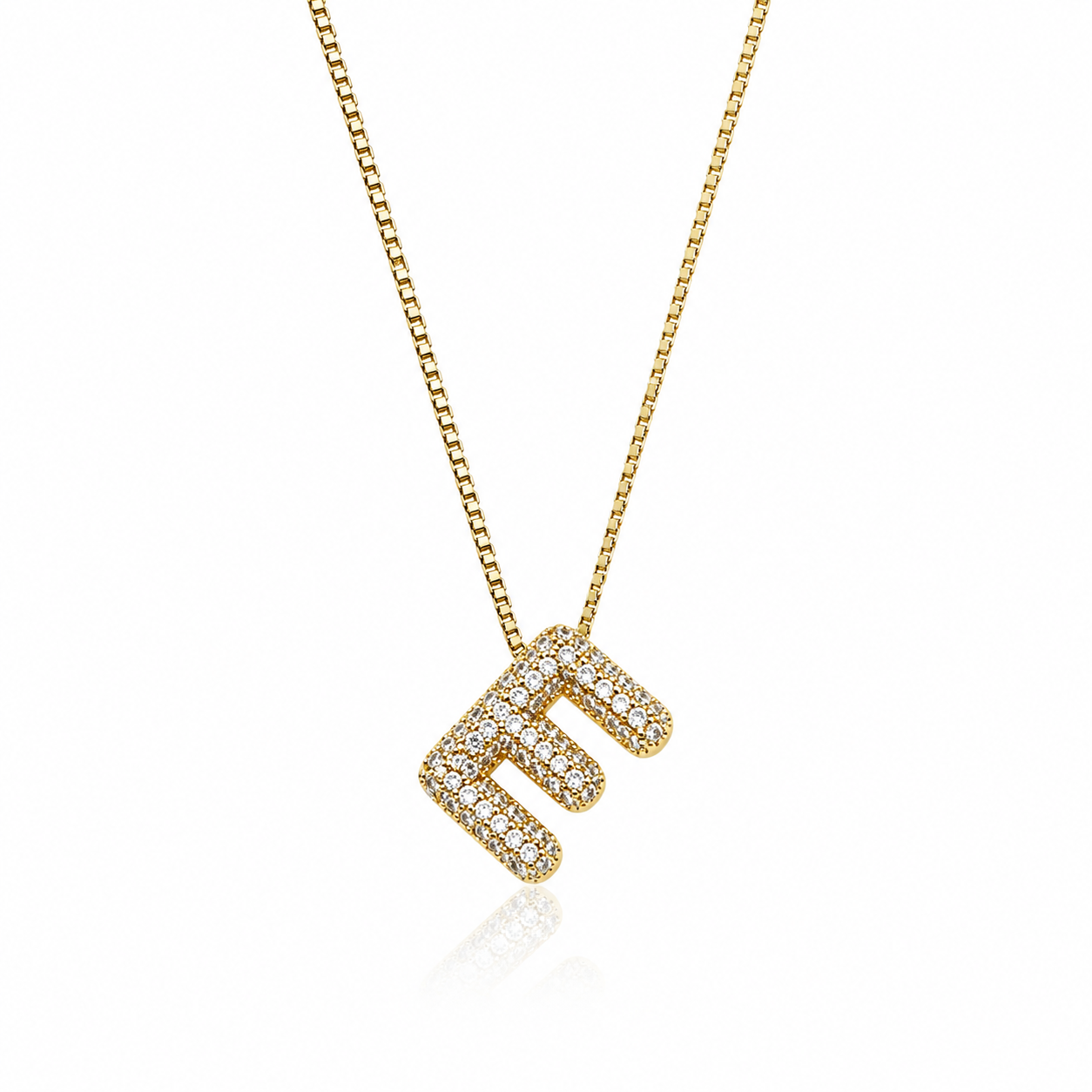 E Letter Necklace | LUNAelo Initials Collection