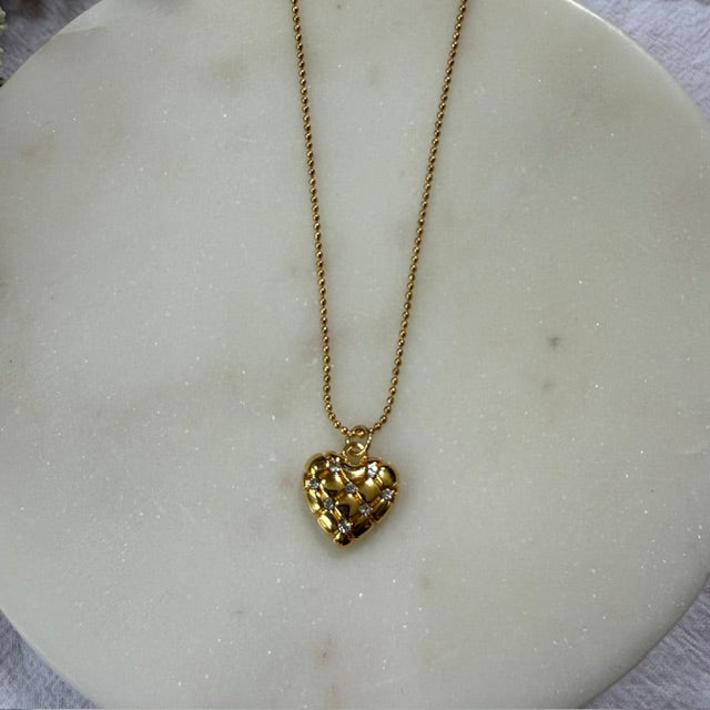 Quilted Heart Necklace | LUNAelo Curated