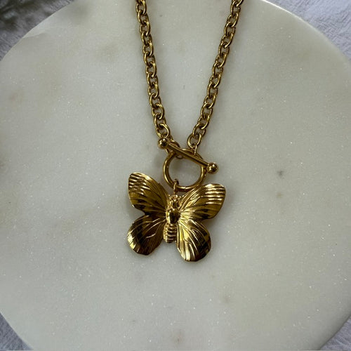 Butterfly Toggle Necklace | LUNAelo Curated