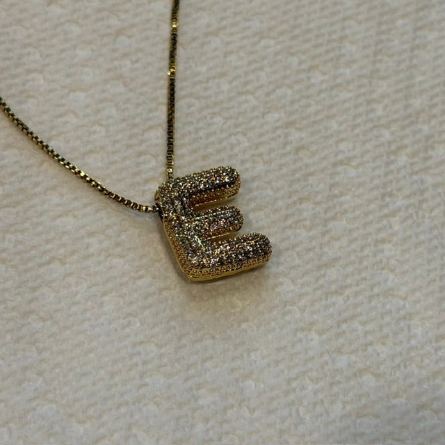 E Letter Necklace | LUNAelo Initials Collection